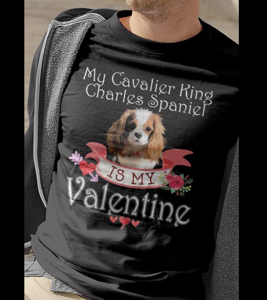 My Cavalier King Charles Spaniel Is My Valentine T-Shirt