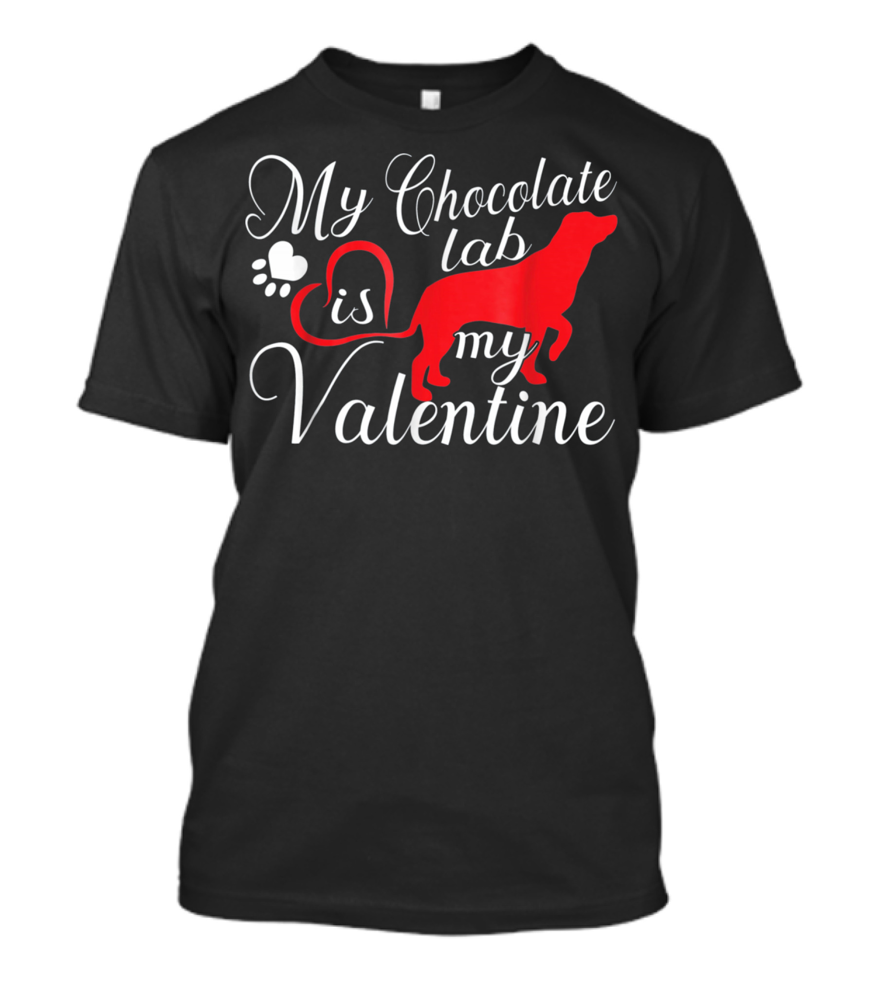 My Chocolate Lab Is My Valentine T-Shirt