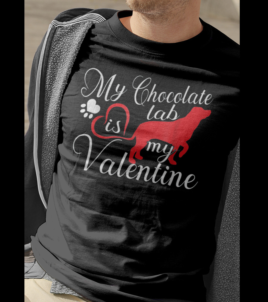 My Chocolate Lab Is My Valentine T-Shirt