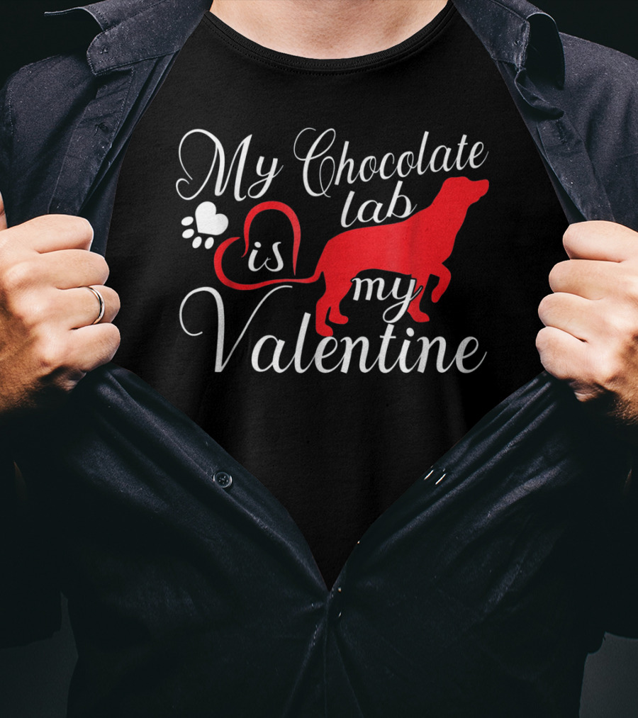 My Chocolate Lab Is My Valentine T-Shirt