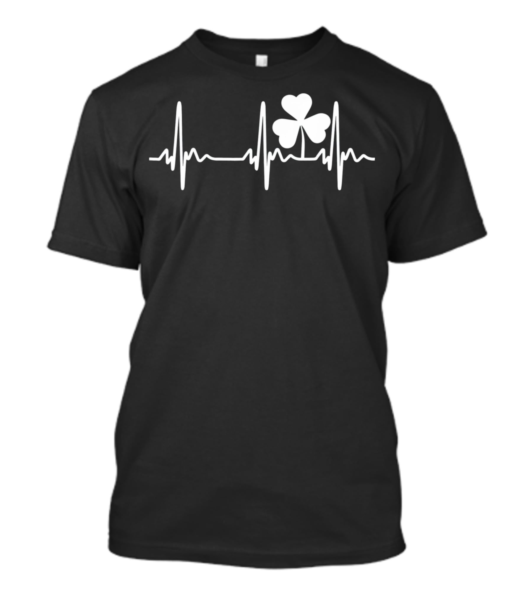 Ireland Heartbeat Clover St. Patrick's Day T-Shirt