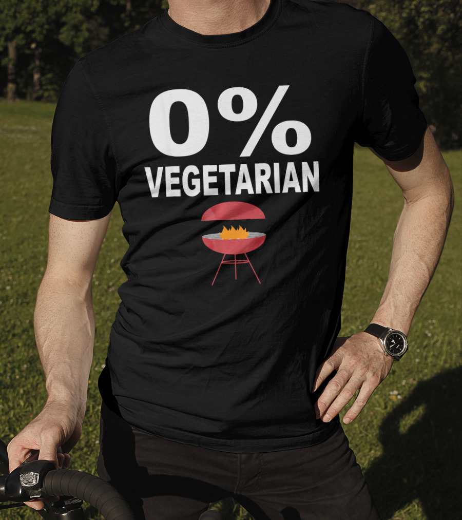0% Vegetarian Barbecue Lover Grill T-Shirt