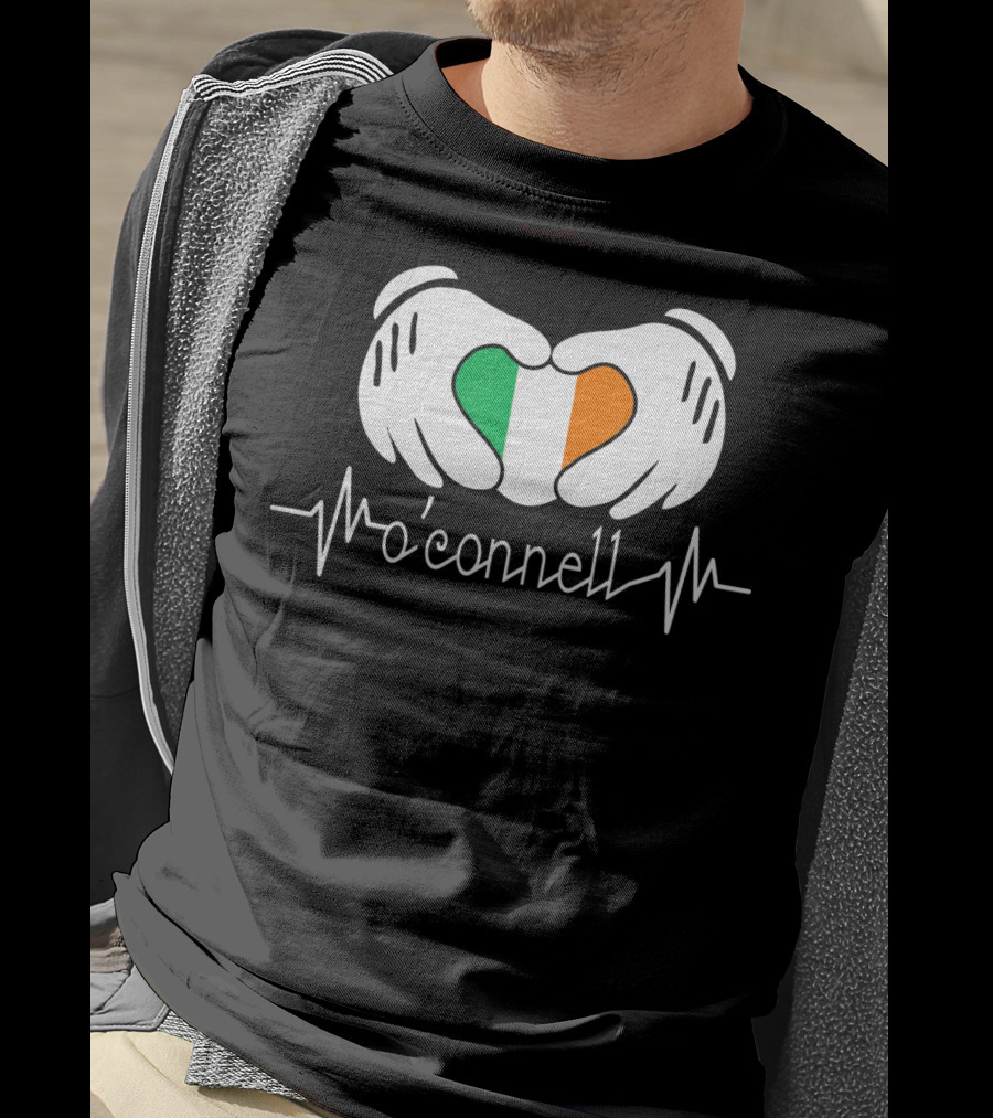 Irish Heartbeat O'Connell Hands Flag T-Shirt