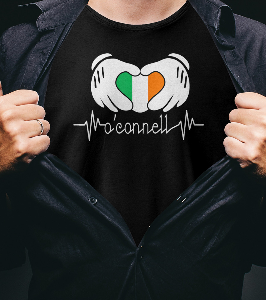 Irish Heartbeat O'Connell Hands Flag T-Shirt