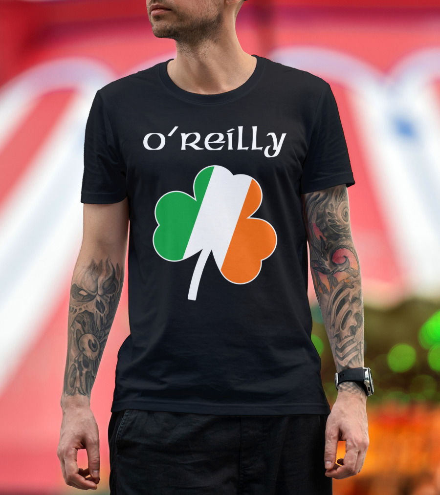 O'Reilly Irish Flag Shamrock Ireland T-Shirt