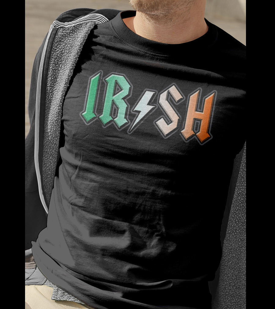 IRISH Metal Lightning Bolt Power T-Shirt
