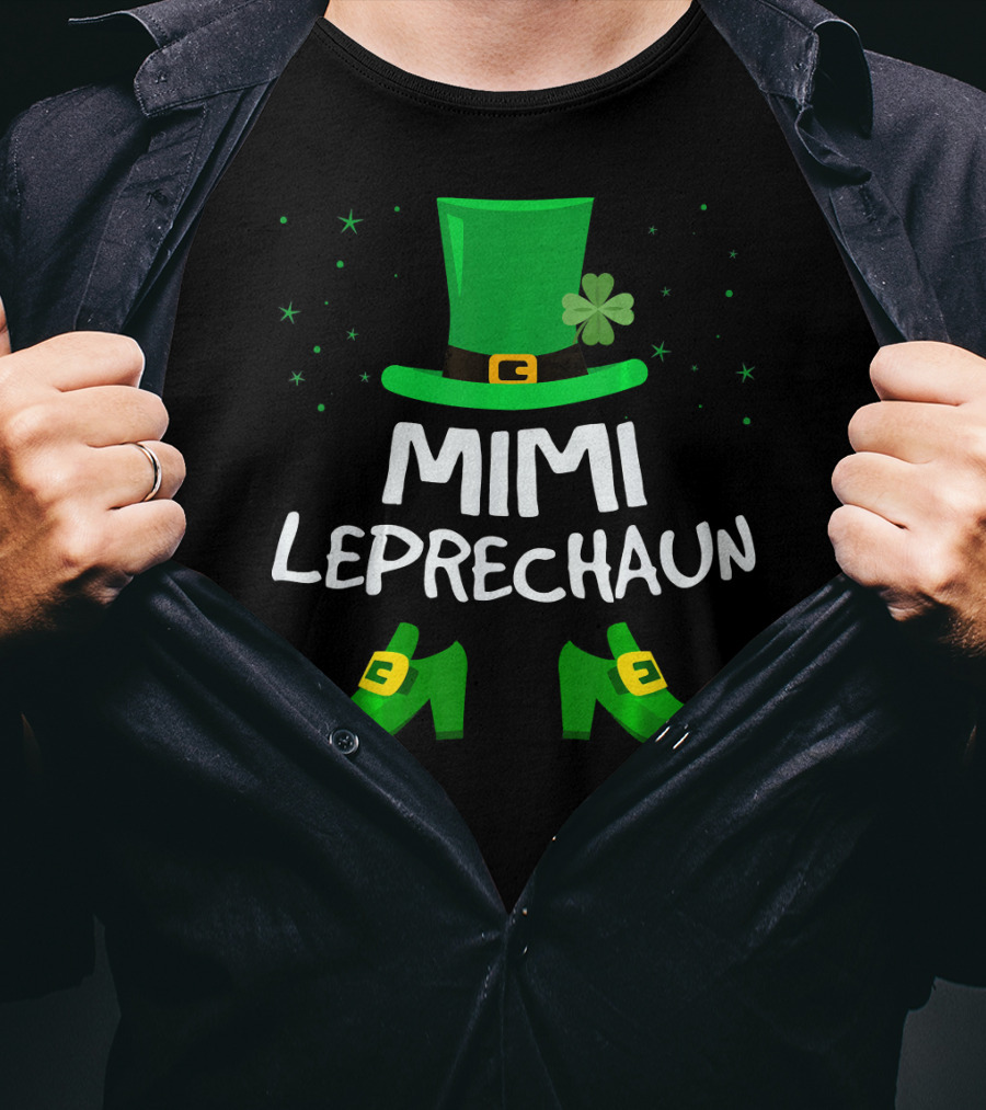 Mimi Leprechaun Saint Patricks Hat Shoes Shamrocks T-Shirt