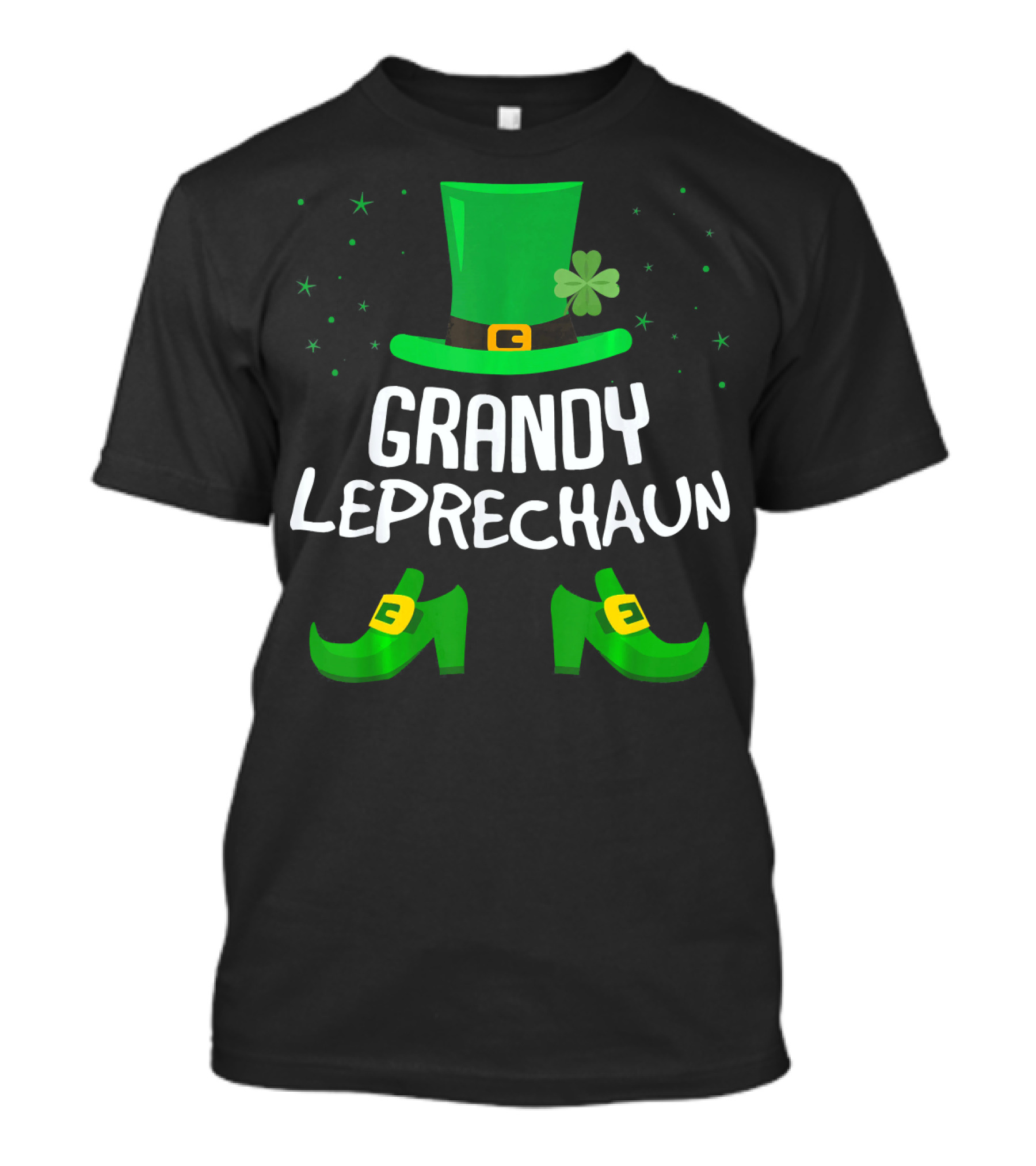 Grandy Leprechaun Saint Patricks Hat Shoes Clover T-Shirt