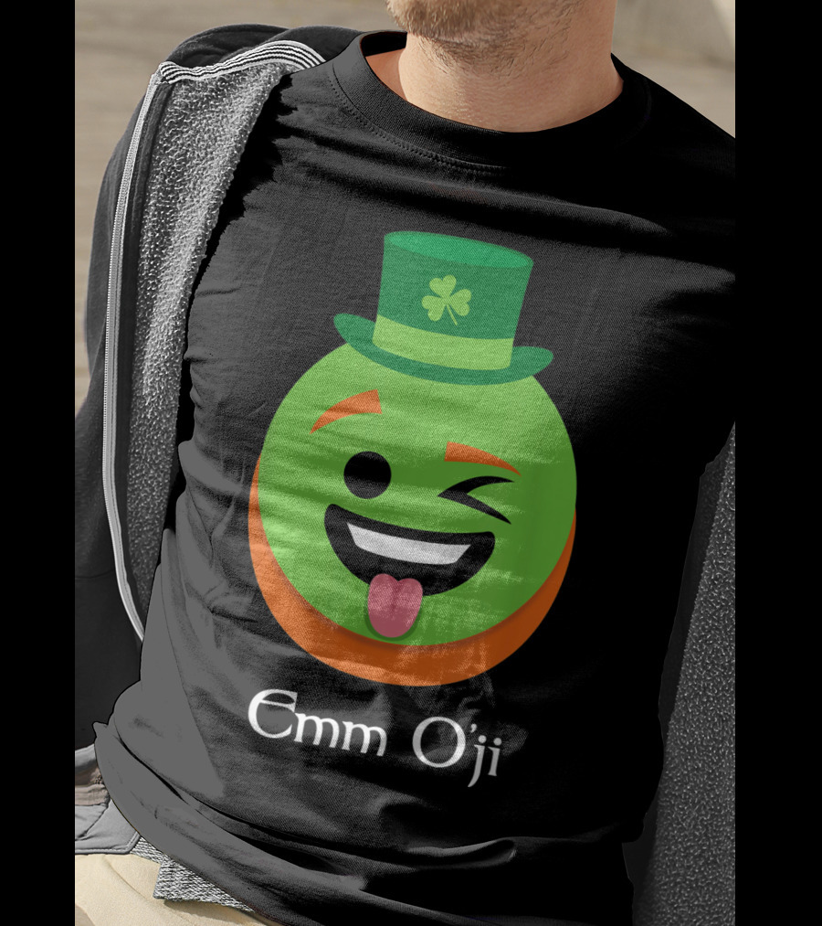 Emm O'ji Happy Saint Patricks Day Emoji Irish Fun T-Shirt