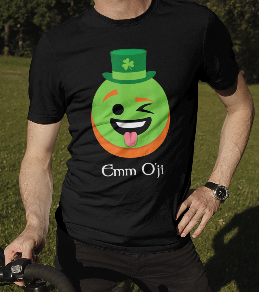 Emm O'ji Happy Saint Patricks Day Emoji Irish Fun T-Shirt