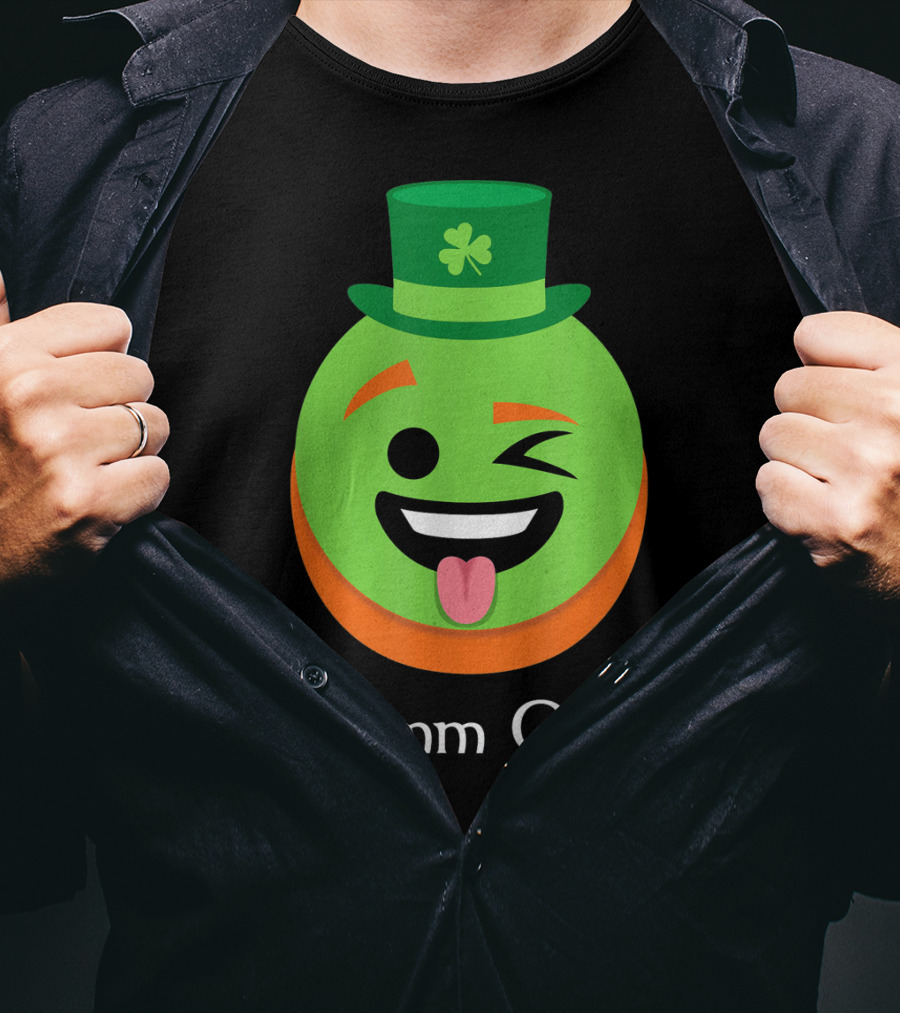 Emm O'ji Happy Saint Patricks Day Emoji Irish Fun T-Shirt