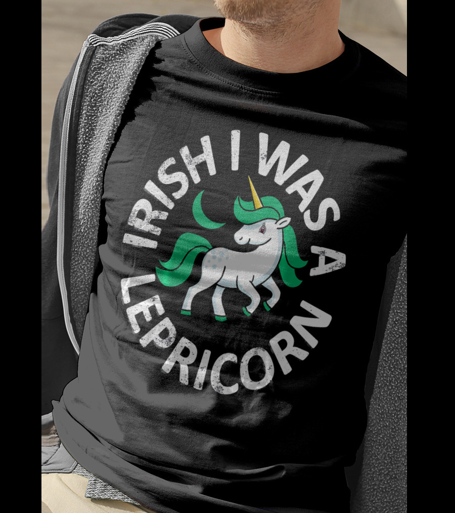 Irish I Was A Lepricorn Unicorn St. Patrick's Day T-Shirt