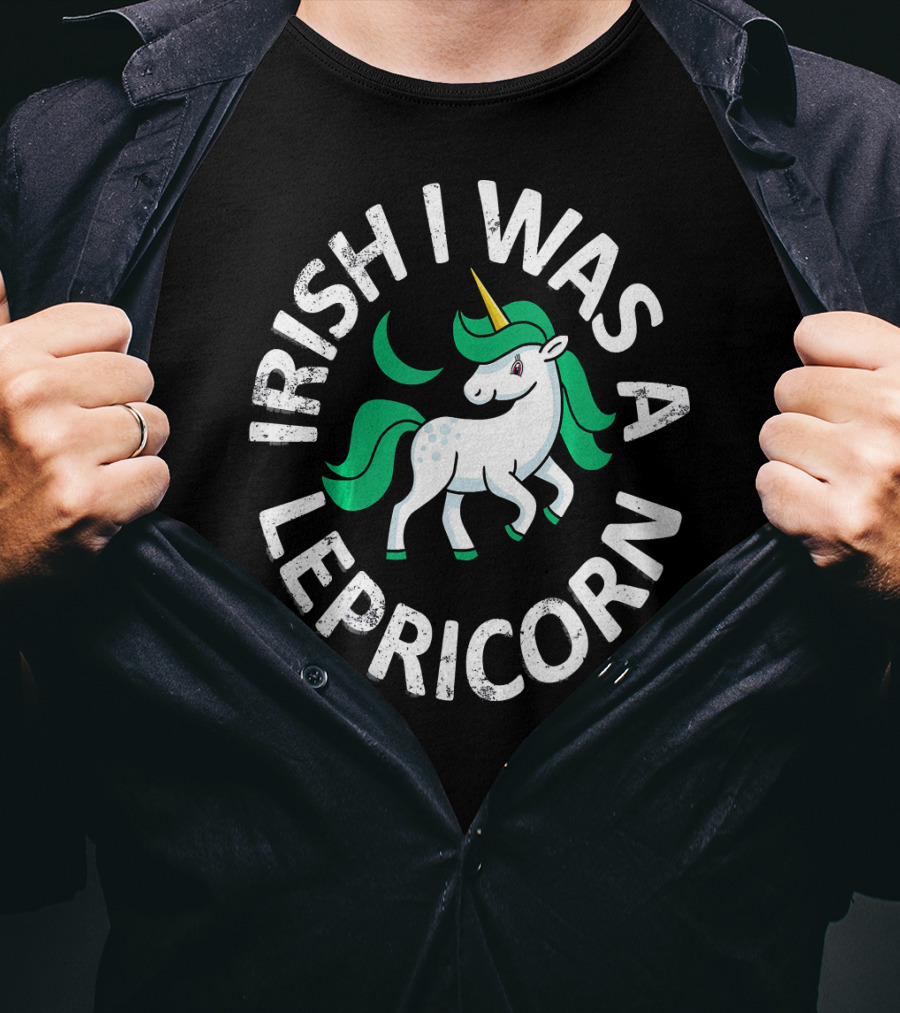 Irish I Was A Lepricorn Unicorn St. Patrick's Day T-Shirt