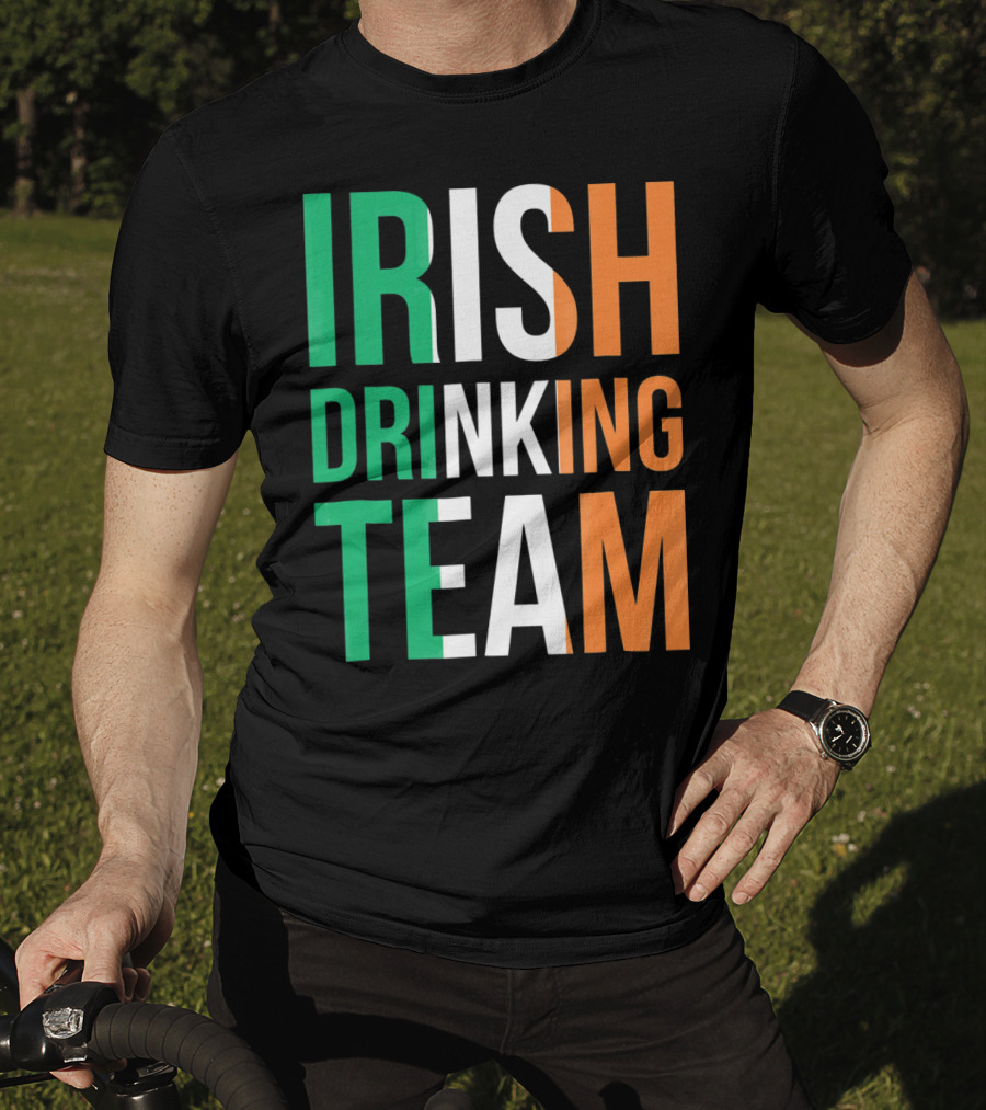 Irish Drinking Team Ireland Green White Orange T-Shirt