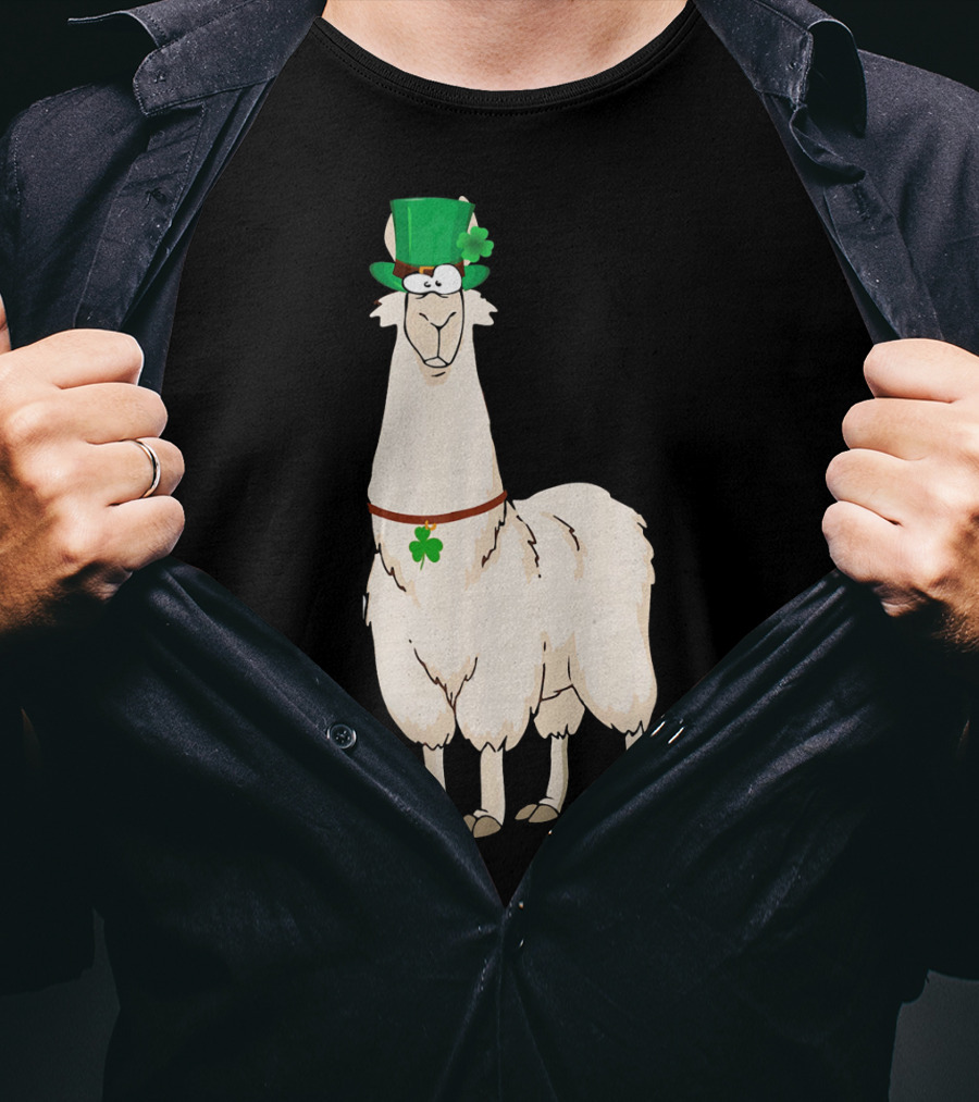 Leprechaun Costume Alpaca St Patrick's Day T-Shirt