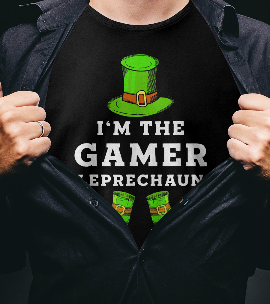 I'm The Gamer Leprechaun St Patrick's Hat And Shoes T-Shirt