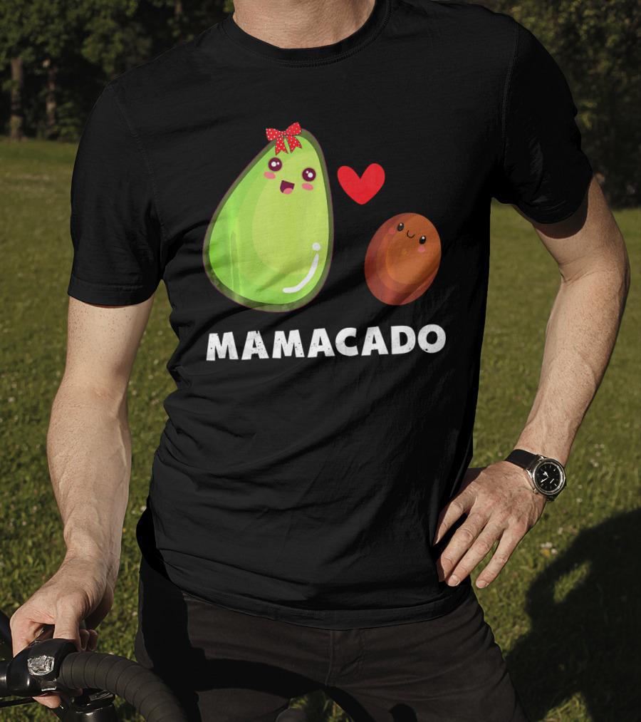 Mamacado Pregnancy Vegetarian Avo Cute Heart Avocado T-Shirt