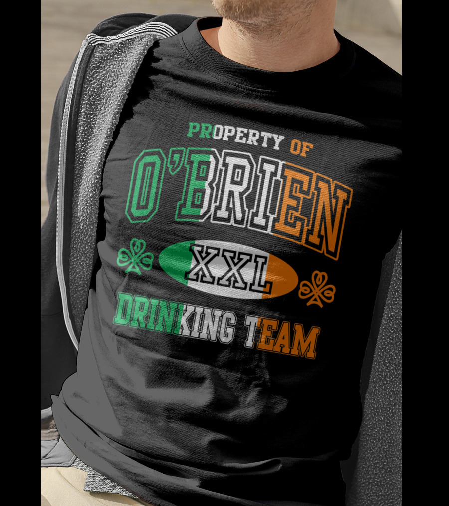 Property Of O'Brien XXL Irish Drinking Team T-Shirt
