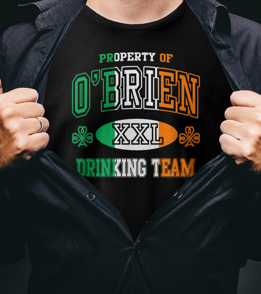 Property Of O'Brien XXL Irish Drinking Team T-Shirt