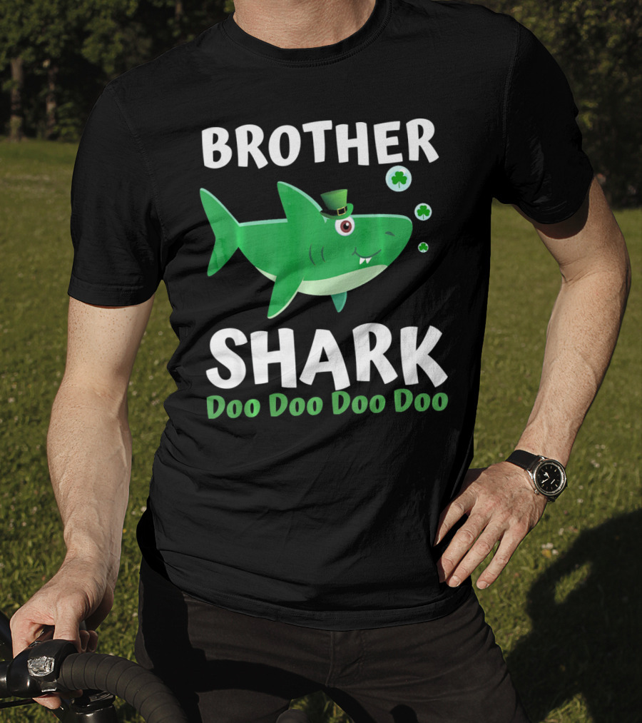 BROTHER SHARK DOO DOO DOO DOO St. Patrick's Day Irish T-Shirt