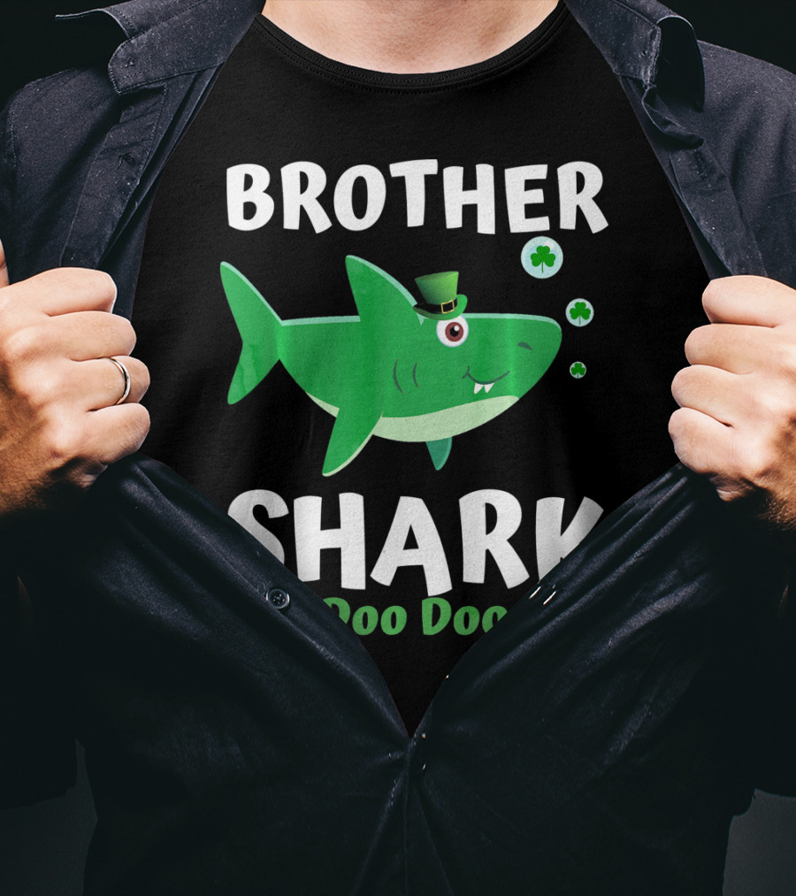 BROTHER SHARK DOO DOO DOO DOO St. Patrick's Day Irish T-Shirt