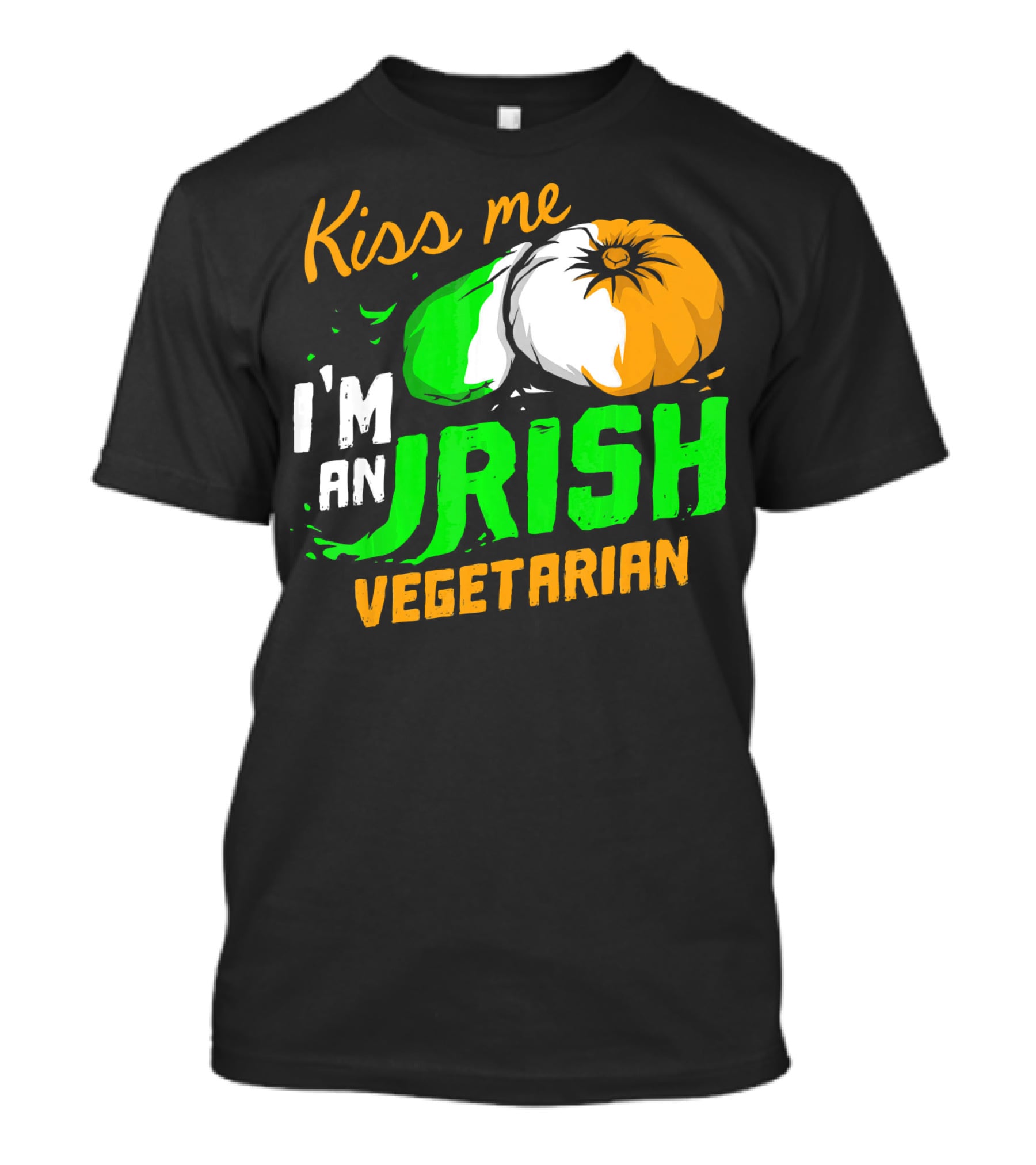 Kiss Me I'm An Irish Vegetarian St. Patrick's Day T-Shirt