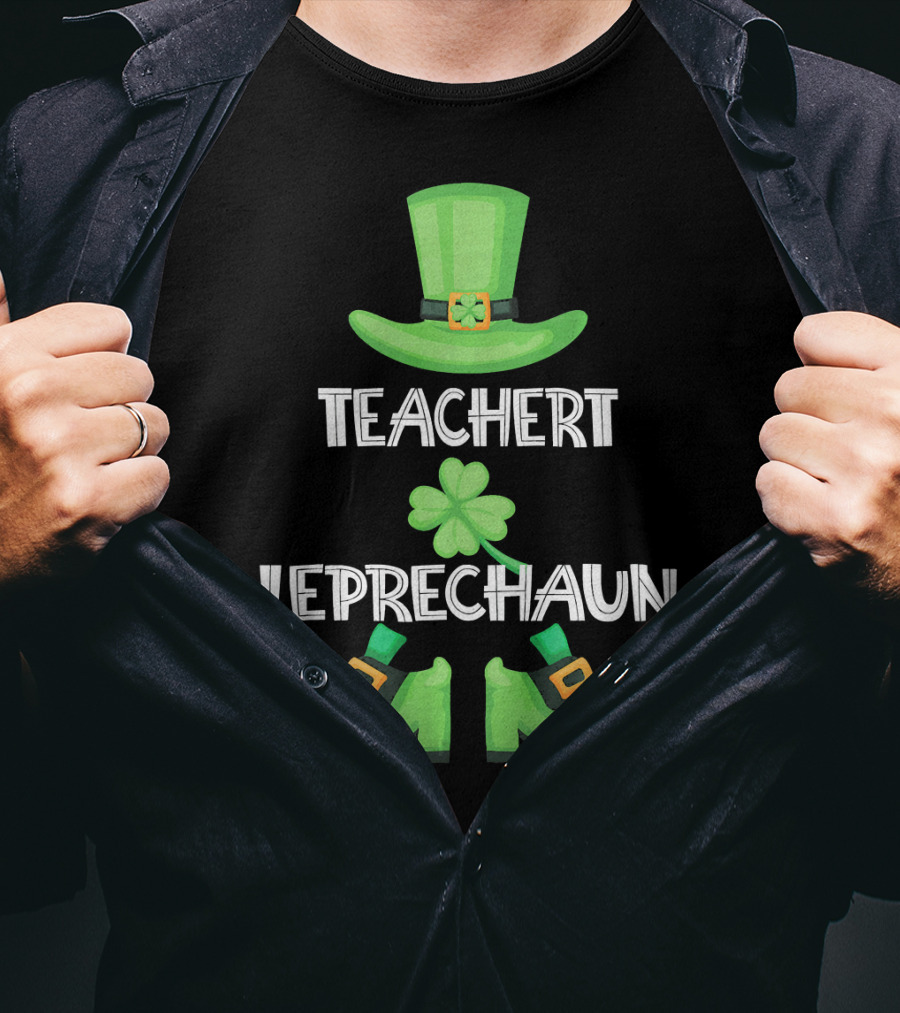 Teacher Leprechaun St. Patrick's Day Family Matching Group T-Shirt