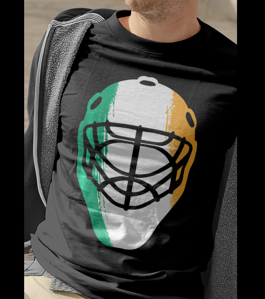 St Patricks Day Irish Hockey Mask T-Shirt