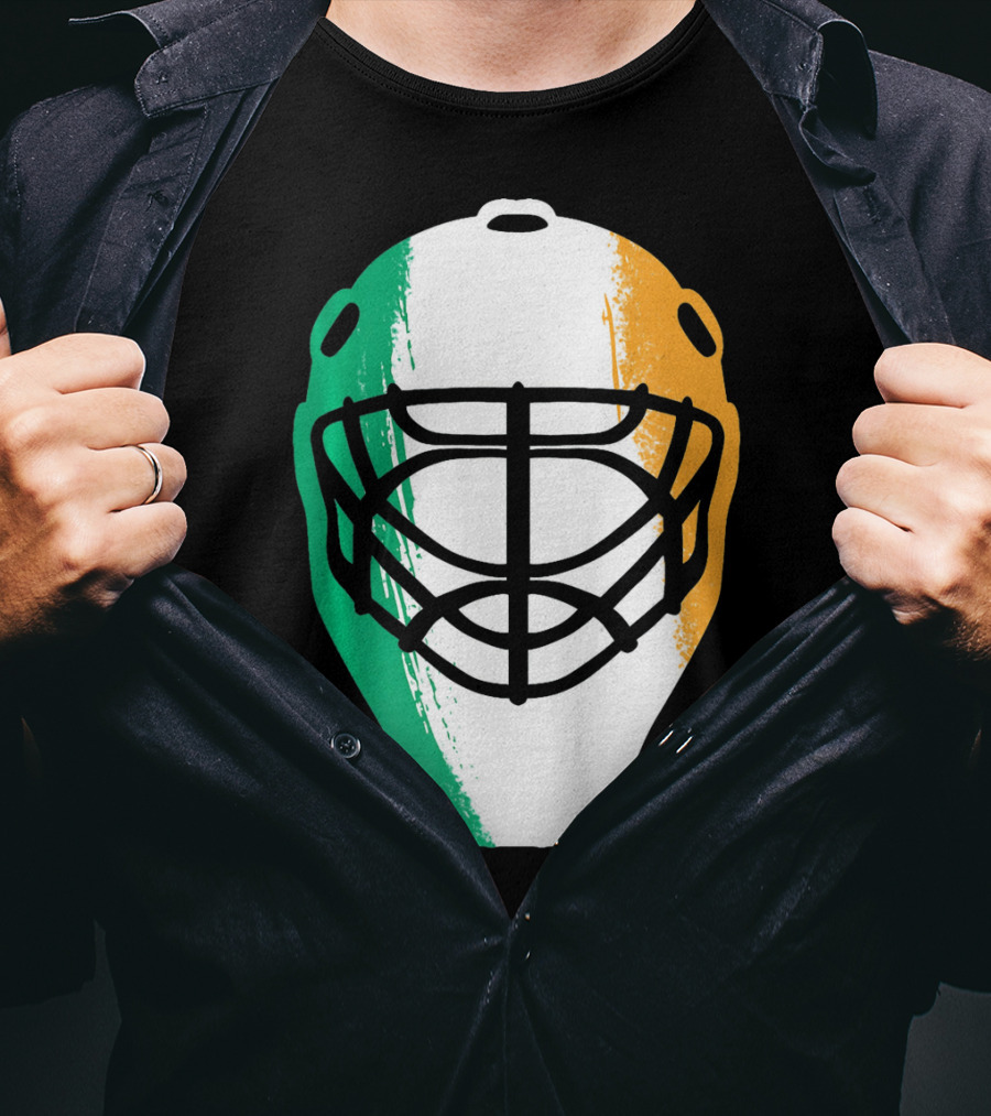 St Patricks Day Irish Hockey Mask T-Shirt