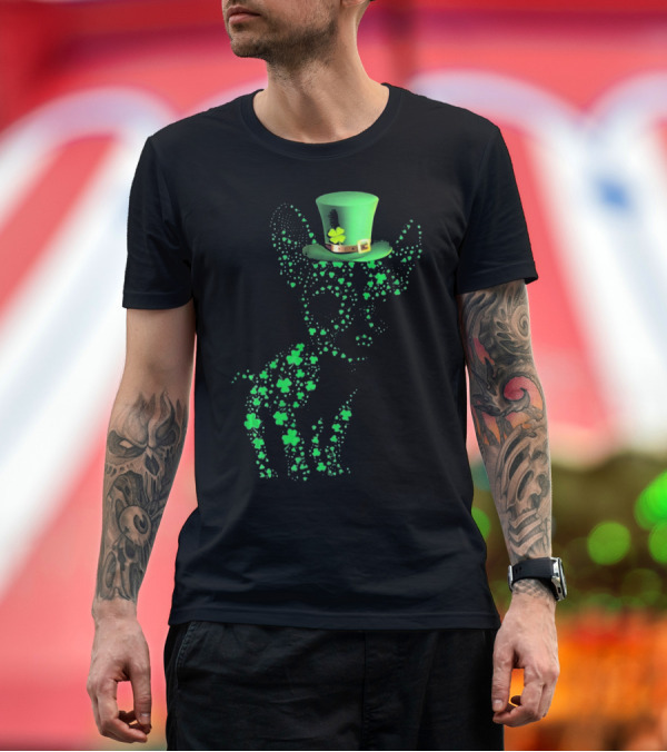 Premium T-Shirt: Happy St. Patrick's Day Chihuahua Lucky Shamrock Hat T-Shirt Happy St. Patrick's Day Chihuahua Lucky Shamrock Hat T-Shirt