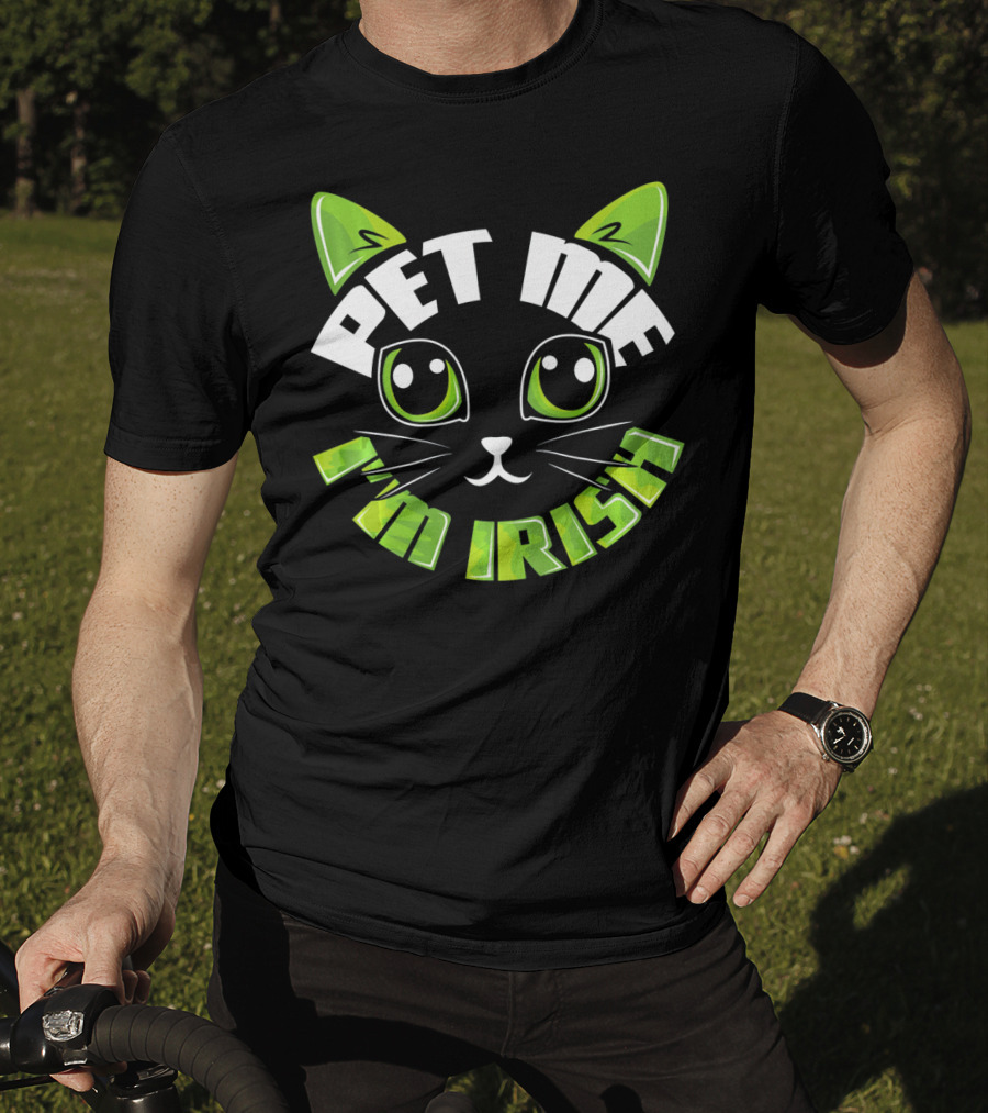 Pet Me I'm Irish Cat Dublin Party T-Shirt