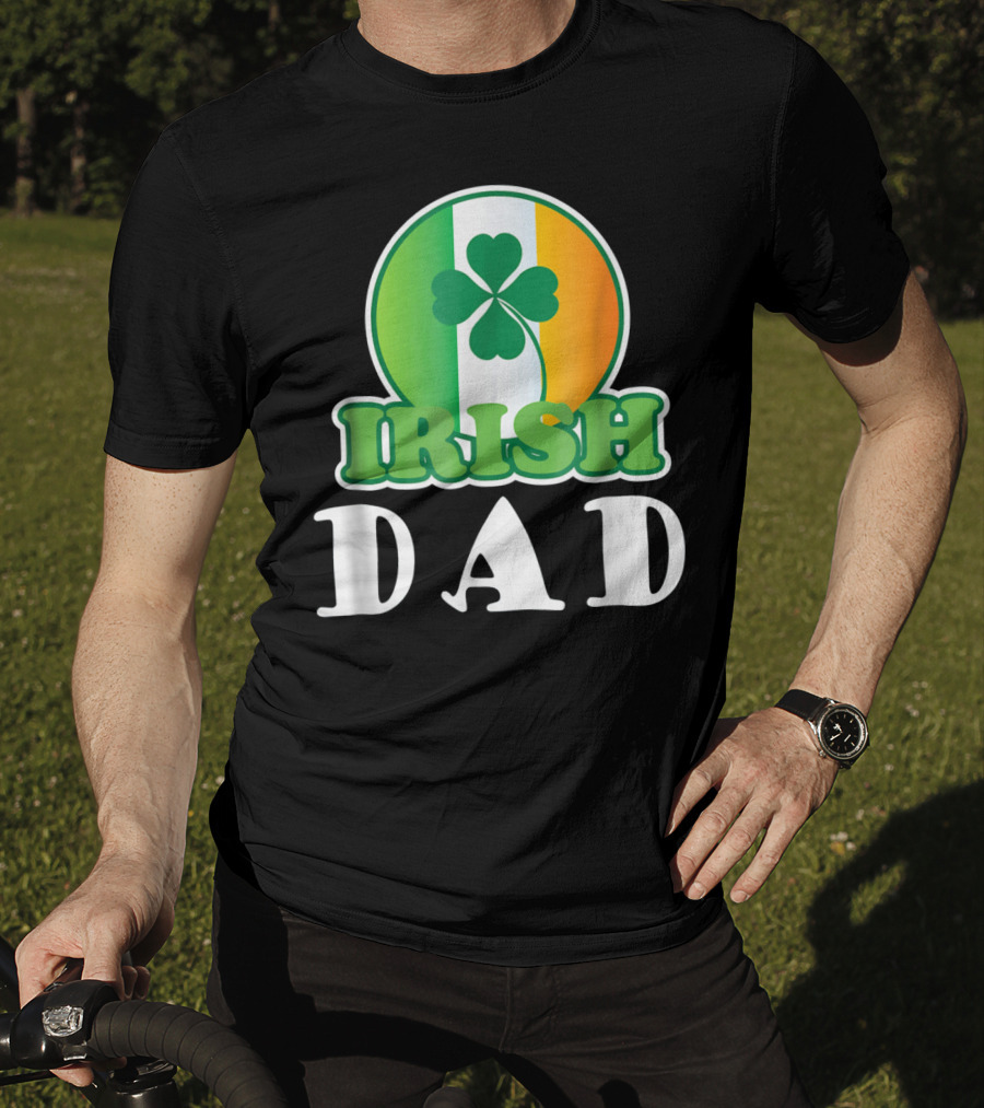 Irish Dad Clover Flag T-Shirt