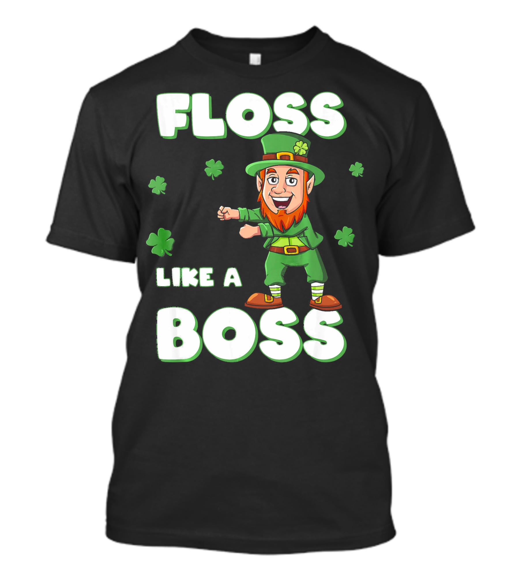 Floss Like A Boss Leprechaun St Patricks Clover Dance T-Shirt