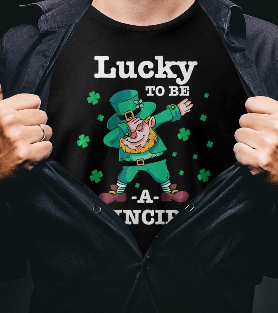 Lucky To Be A Principal St Patricks Day Dabbing Leprechaun T-Shirt