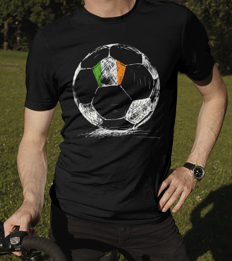 Ireland Irish Eire Flag Soccer Ball T-Shirt
