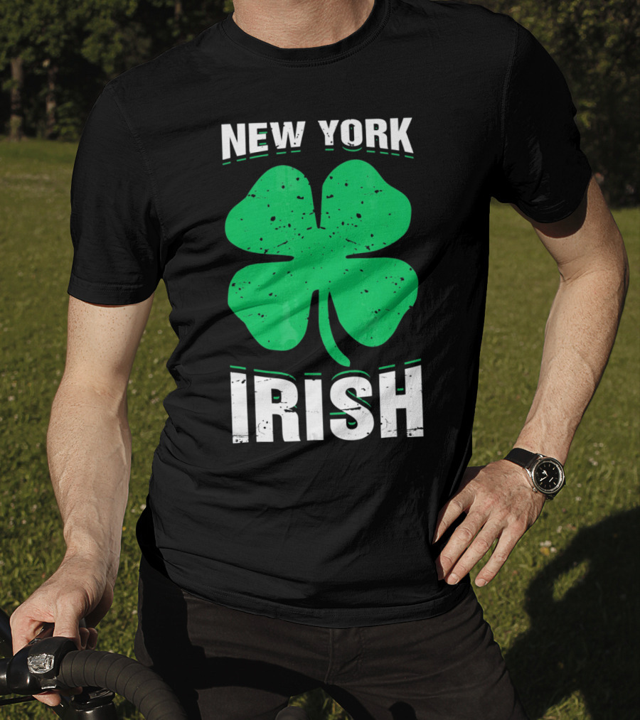 New York Irish Shamrock St Patricks Day T-Shirt