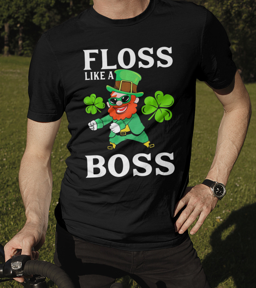 Floss Like A Boss St Patrick's Day Leprechaun T-Shirt