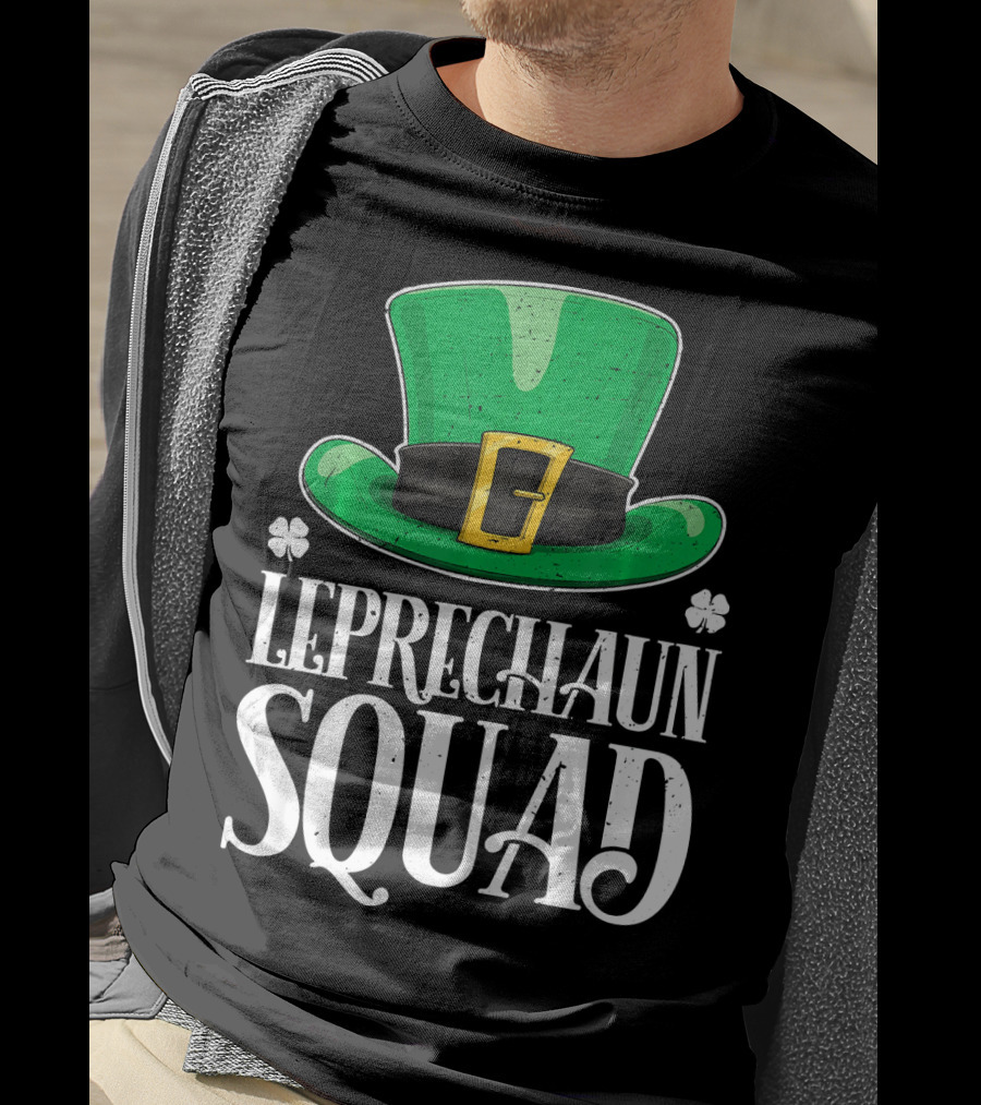 Leprechaun Squad St. Patrick's Day Irish Hat T-Shirt