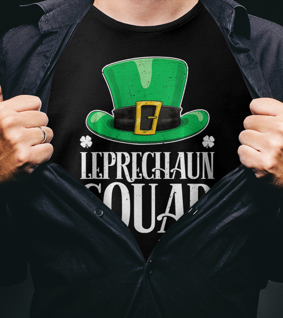 Leprechaun Squad St. Patrick's Day Irish Hat T-Shirt
