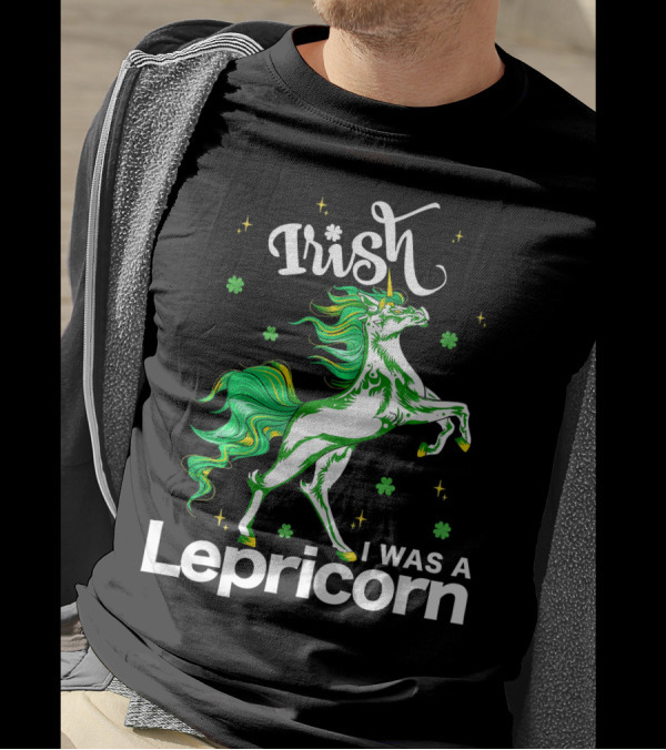Irish I Was A Lepricorn Unicorn St Patrick's Day Fantasy T-Shirt