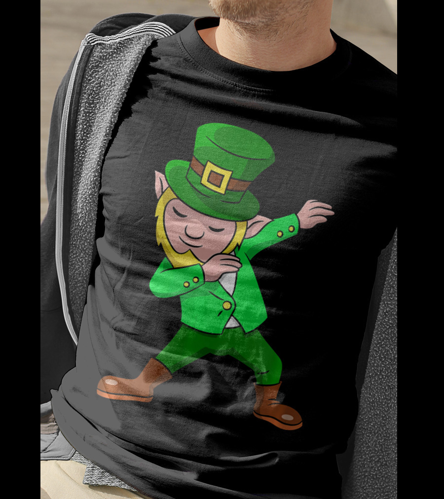 St Patricks Day Funny Dabbing Leprechaun T-Shirt
