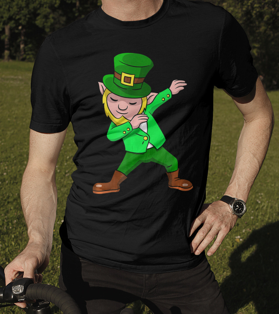 St Patricks Day Funny Dabbing Leprechaun T-Shirt
