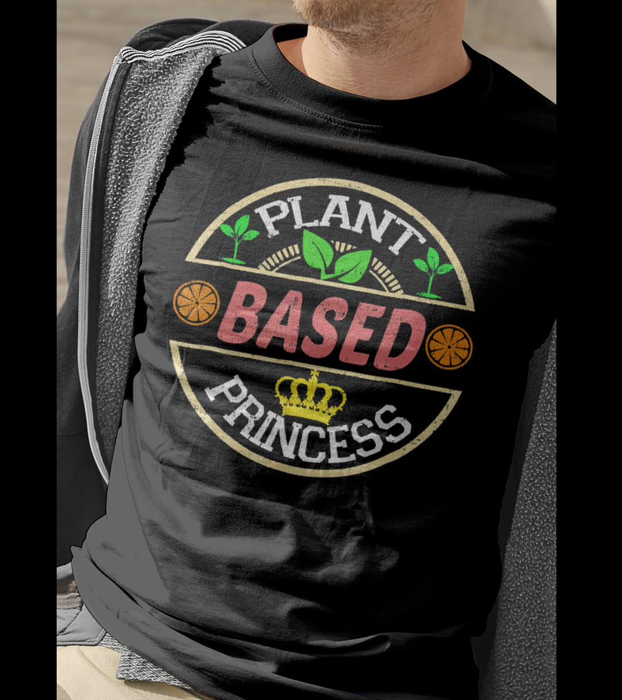 Plant Based Princess Crown Vegan Vegetarian T-Shirt