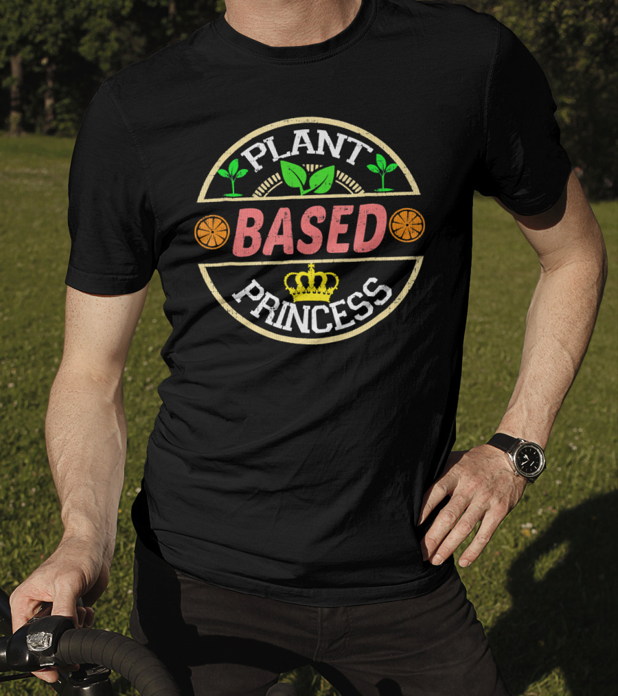 Plant Based Princess Crown Vegan Vegetarian T-Shirt