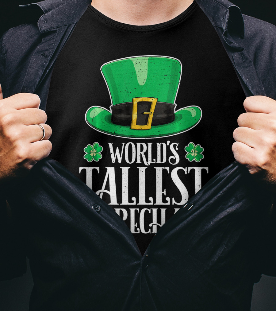 World's Tallest Leprechaun Hat Clovers St Patricks T-Shirt