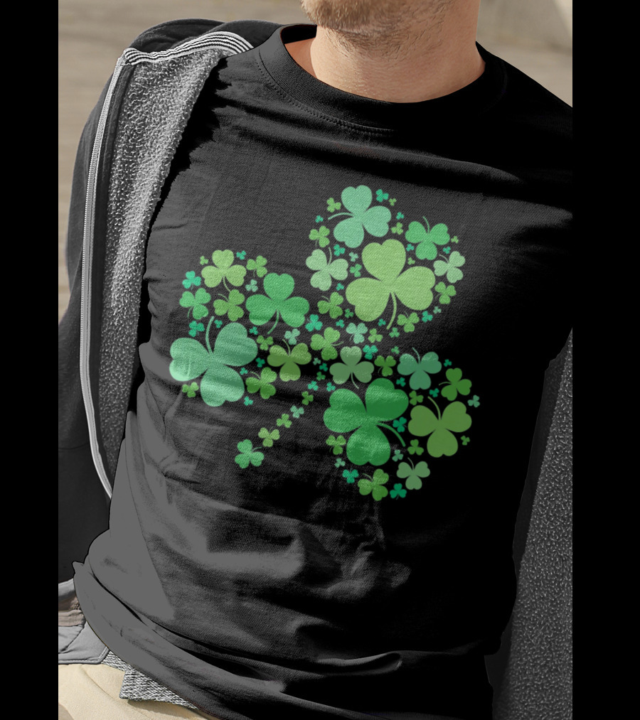 Shamrocks Clover Design St. Patricks Day T-Shirt