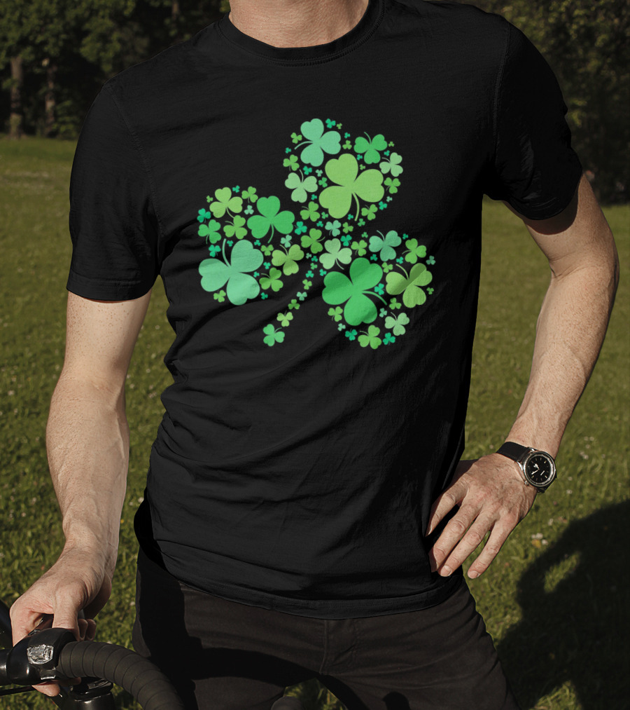 Shamrocks Clover Design St. Patricks Day T-Shirt