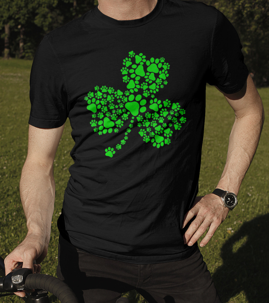 Clover Paw Dog Shamrock T-Shirt