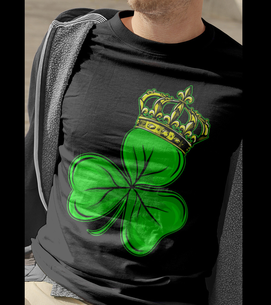 St Patricks Day Shamrock Irish Crown T-Shirt