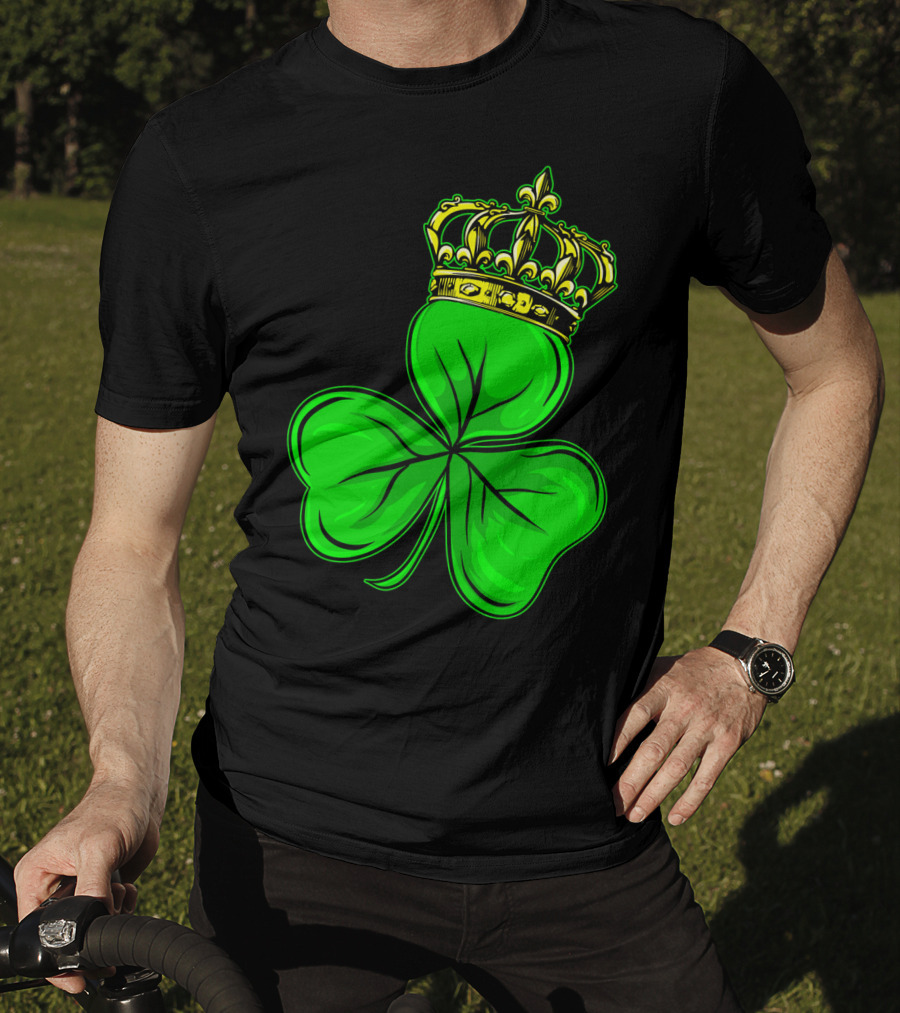 St Patricks Day Shamrock Irish Crown T-Shirt